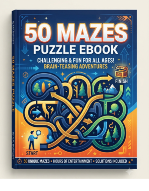 50 Mazes Puzzle Ebooks
