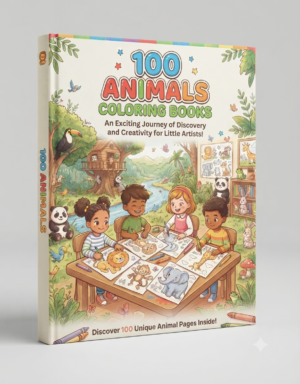 100 Animals Coloring Ebooks